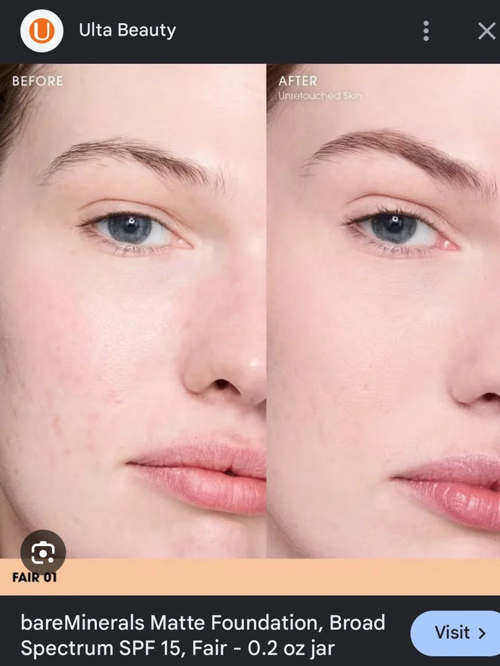 👍⚡️Bareminerals Fair Original Powder Foundation